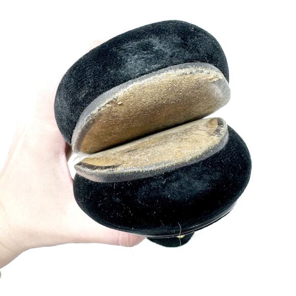 GUCCI Black Velevt Fur Lined Princetown Loafers Mules Horsebit Size EU 37 US 7 - Picture 11 of 11